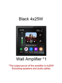 YTYIN Bluetooth сенсорный музыкальный плеер Black 4X25W