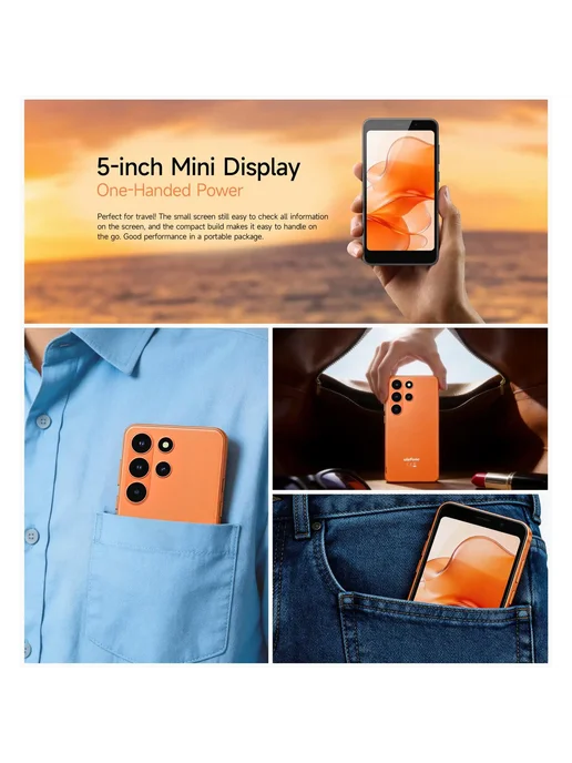 Смартфон Ulefone Note 22 3/32 ГБ, оранжевый, фото 4