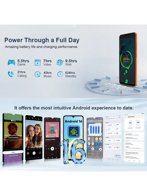Смартфон HOTWAV Invens Note 17P Version 4/64 ГБ, черный, фото 7