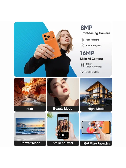 Смартфон HOTWAV Invens Note 17P 8/64 ГБ, оранжевый, фото 3