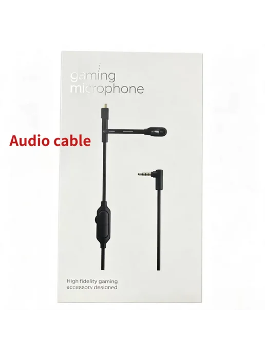 WYORESY Кабель для микрофона Gaming Microphone Audio Cable, черный