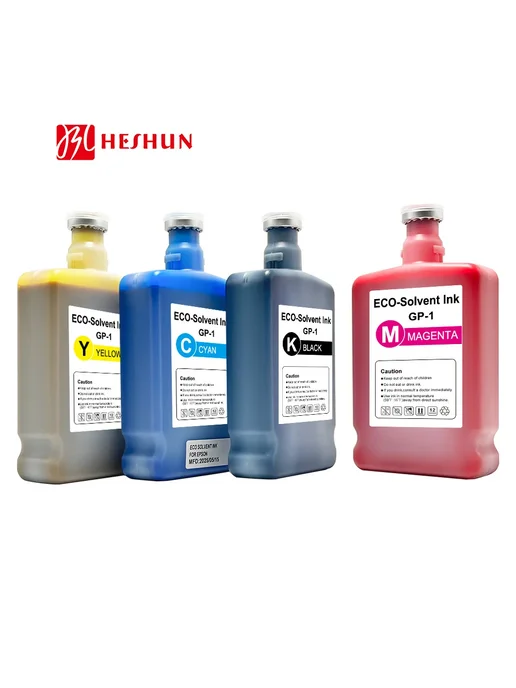 HESHUN Чернила Экосольвент Magenta, 1000 мл, Розовый, 1 л