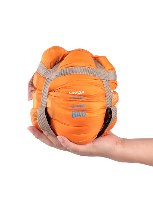 Нет бренда Спальный мешок LIXADA хлопковый Orange, оранжевый