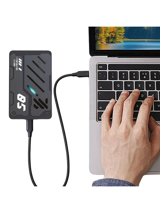 750ГГ портативный HDD Type-C RGB Mecha стиль 2,5" для ПК, вариант, фото 6