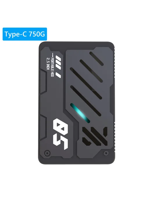 750ГГ портативный HDD Type-C RGB Mecha стиль 2,5" для ПК, вариант, фото 8