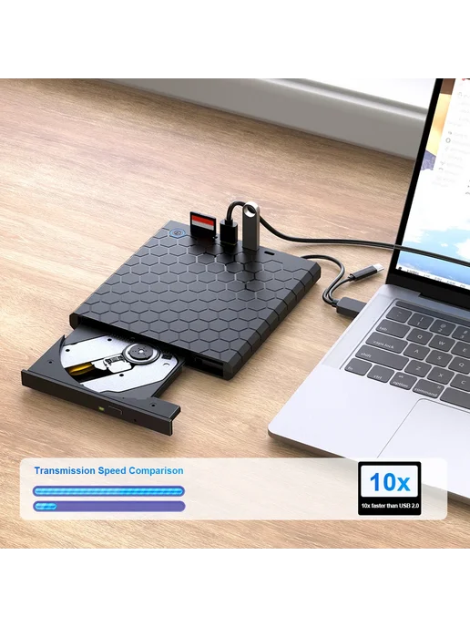 Нет бренда Внешний оптический привод USB 3.0 Type-C, вариант