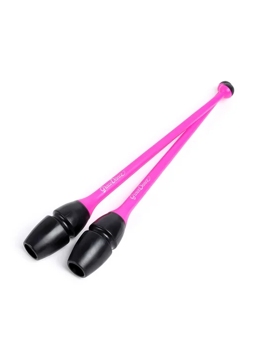 RGB (Russian Gymnastics Brand) Булавы для художественной гимнастики черные и розовые, черный, фото 8