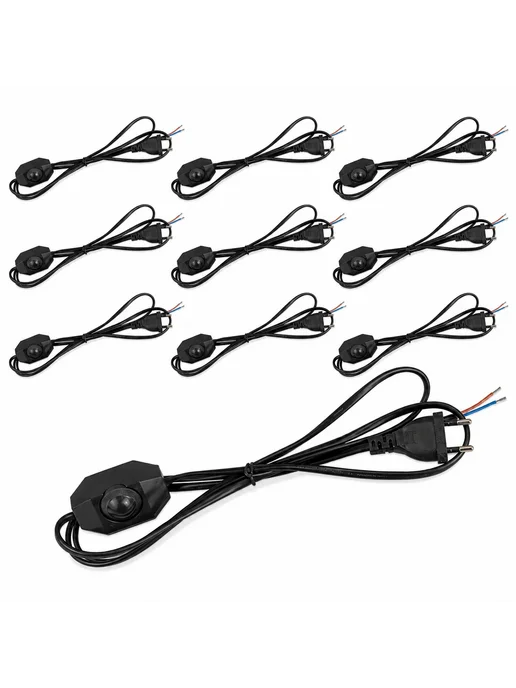 Нет бренда Диммер JOYINLED 1,8 м Черный Белый 10 Pcs Black, EU Plug dim, 1,8 м, 10 шт, фото 2