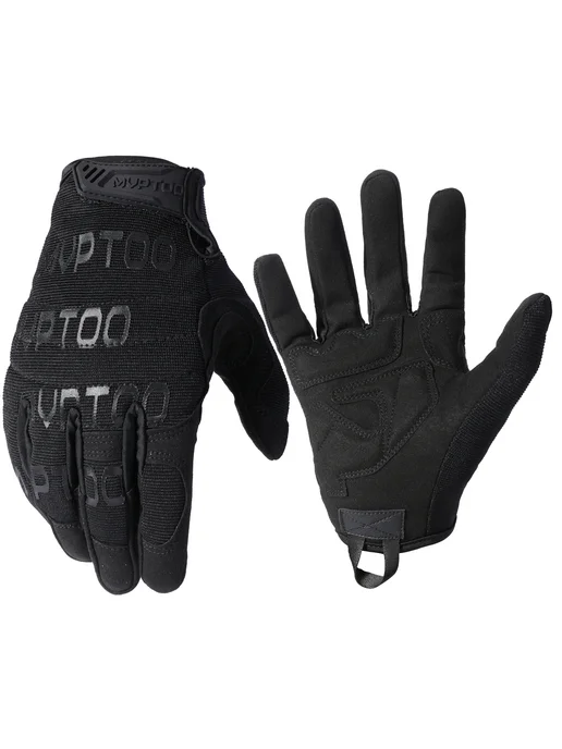 macogear Тактические Велосипедные Перчатки, черный