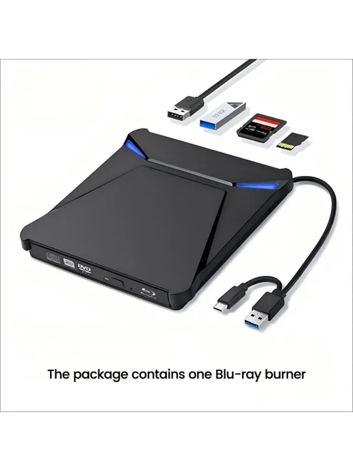 Нет бренда Внешний оптический привод Blu-Ray USB 3.0, записывающее устр, вариант, фото 6