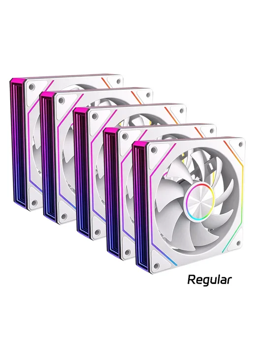 Нет бренда Вентилятор PRISM 8PRO A-RGB Black Reverse 3PCS, 5 шт