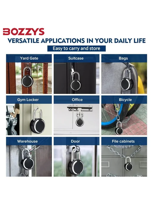 Нет бренда Электронный Дверной Замок BOZZYS Tuya С Отпечатком Пальца, У, синий, фото 5