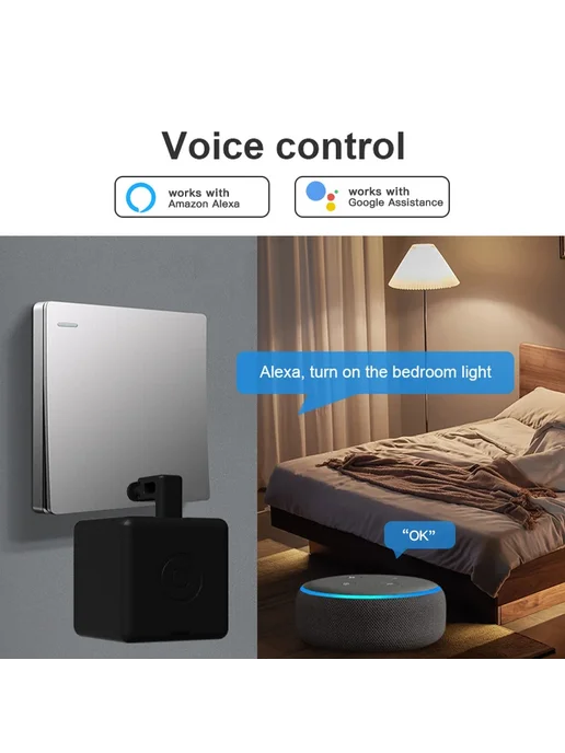 Erilles Умный переключатель Fingerbot (Bluetooth) БЕЛЫЙ, белый, фото 4