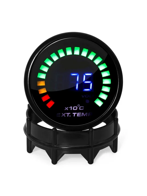 RYSJM Датчик температуры двигателя 75°C, 52 мм, 12В, черный, черный