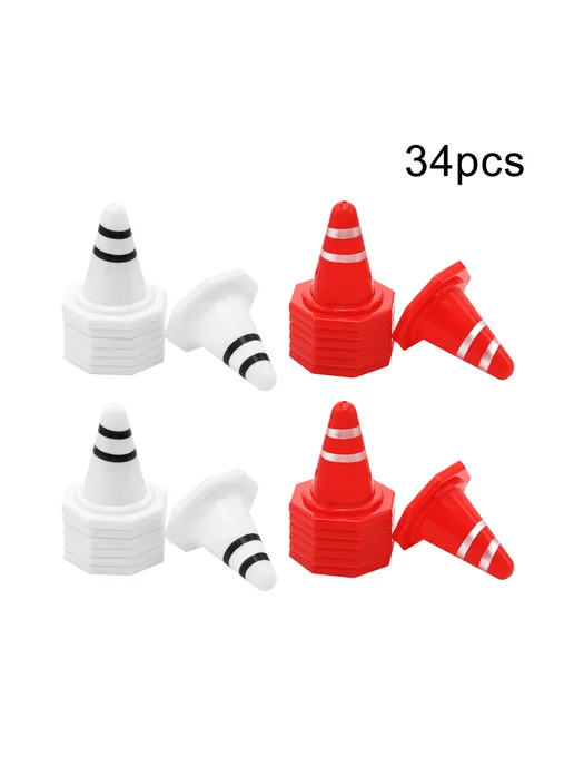 Комплект конусов 64шт для тренировок и игр, красн-белые, 64 шт, фото 6