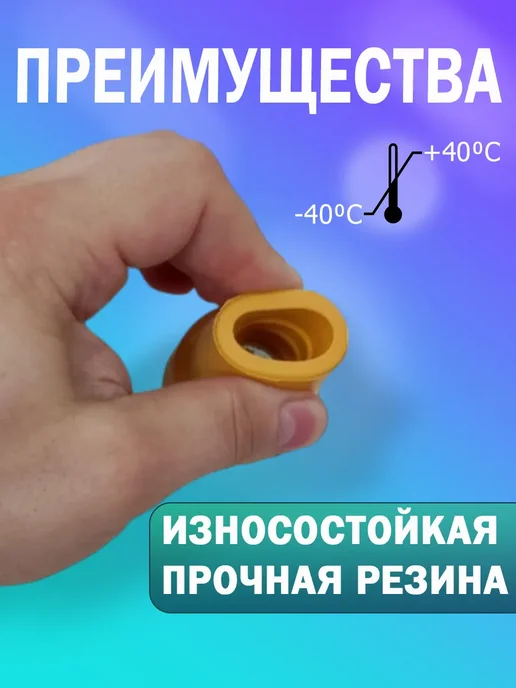 Наконечники для костылей трости насадка на ходунки, желтый, фото 4