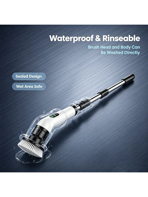 Zqoxinnova Cordless Spin Scrubber E-Clean-HyperAI, черный, фото 7