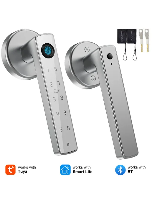 YFK Туя Bluetooth умный дверной замок black, черный, фото 2
