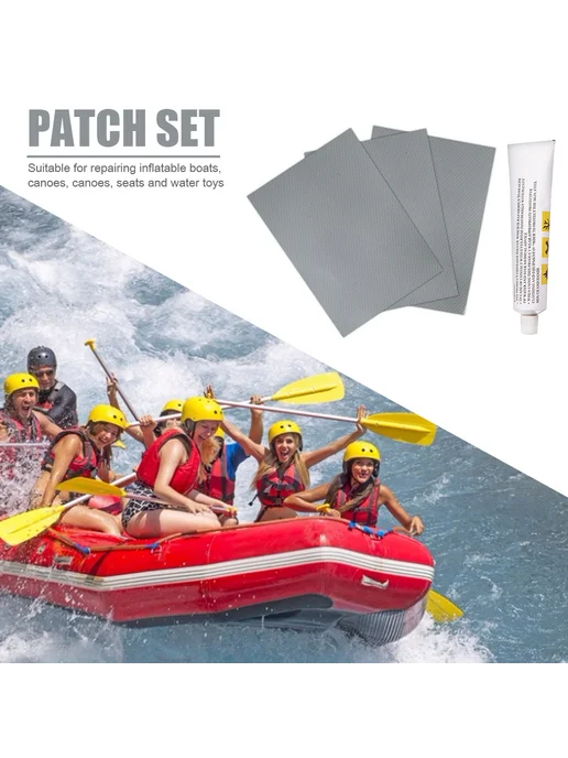 4 шт. PVC-заплатки для досок, клей + ремонт, водостойкие, се, 4 шт, фото 3