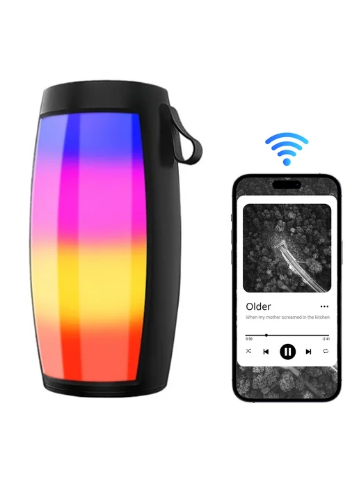 Цветной BT Bluetooth колонка с LED для караоке и отдыха, вариант, фото 3