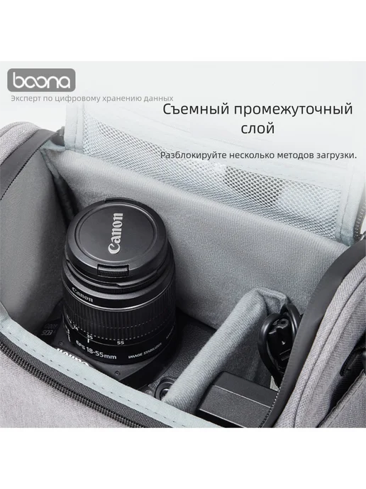 Чехол-сумка H011 для зеркальных фотоаппаратов Canon, Nikon, вариант, фото 5