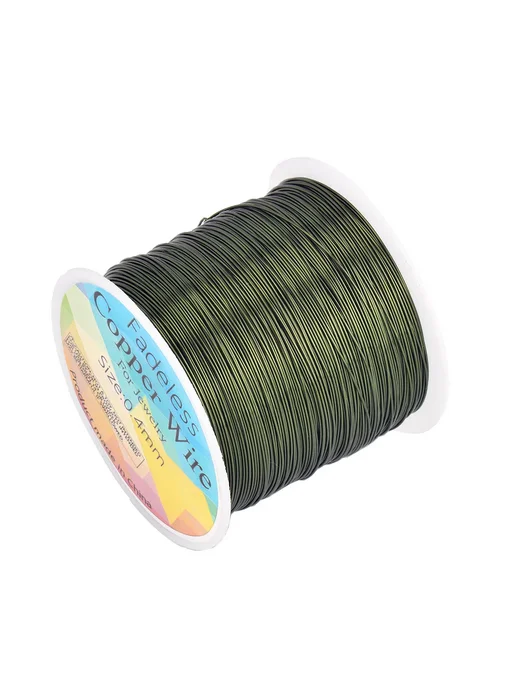moonrise Медная проволока Ink Green 28 26 24 калибра, зеленый