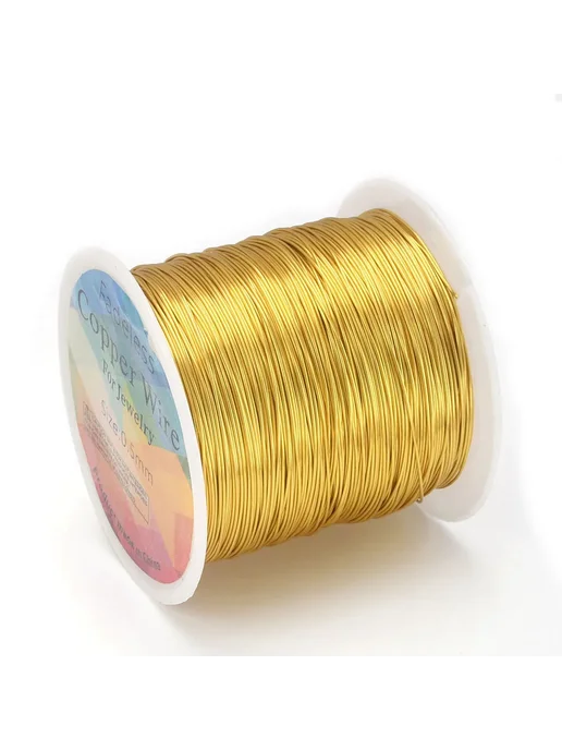 moonrise Медная проволока Gold 32gauge(0.2MM) 100M, золотой