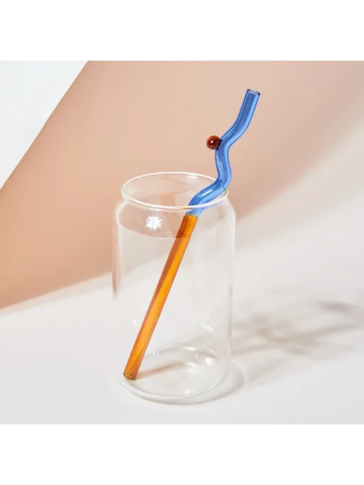 Floriddle Decor Стеклянные соломинки 1PC spiral straw, вариант