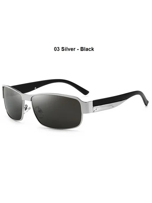 Wsz Мужские солнцезащитные очки Silver-Black 03, черный