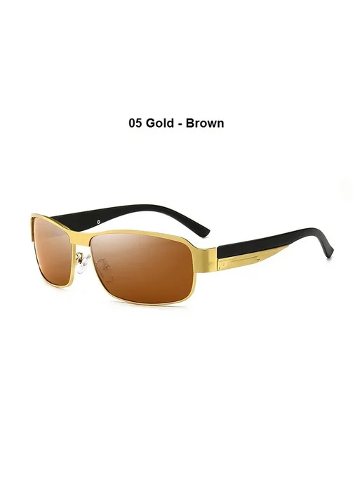 Wsz Мужские солнцезащитные очки Gold-Brown, 05 Brown, коричневый