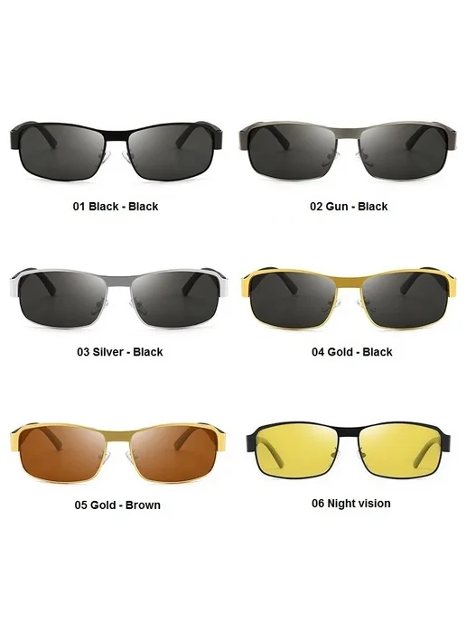 Wsz Мужские солнцезащитные очки Gold-Brown, 05 Brown, коричневый, фото 6