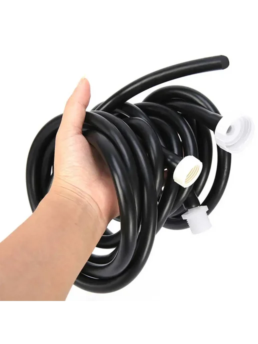 Нет бренда Силиконовый шланг для биде BLACK 150cm, черный, фото 7