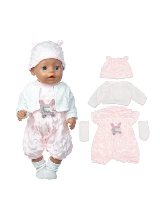 siaustp Комбинезон для куклы 30 см, цвет 03, розовый