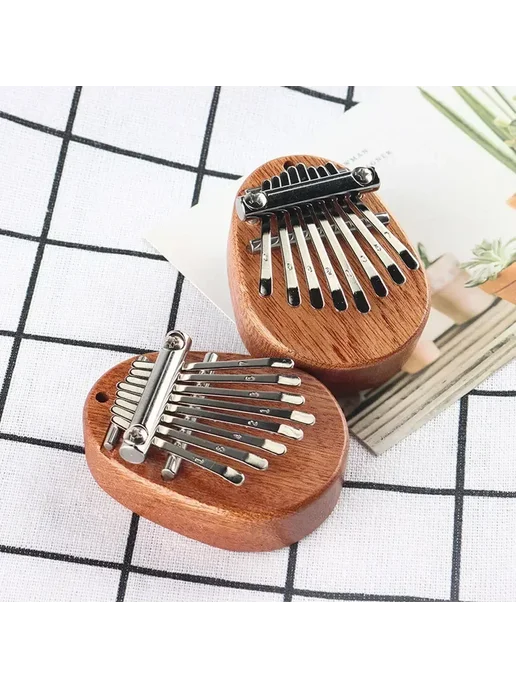 Нет бренда 8 Key Mini Kalimba Thumb Piano 6, вариант, фото 2