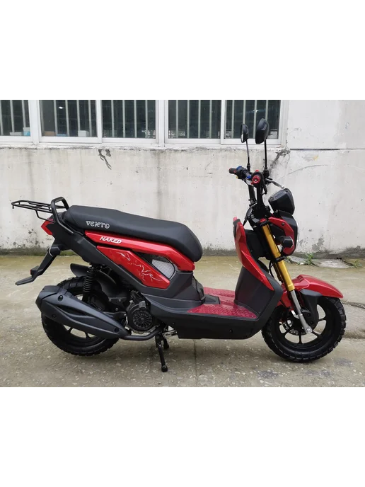 VMC Ventomatic Motus Company скутер взрослый бензиновый двухместный NAKED, красный, фото 2
