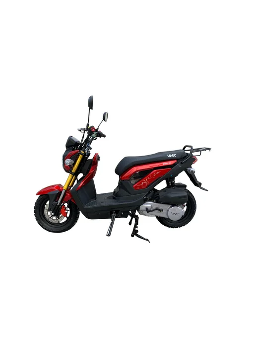VMC Ventomatic Motus Company скутер взрослый бензиновый двухместный NAKED, красный, фото 6