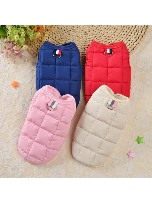 CDDMPET Зимняя куртка из полиэстера для собак XS S M L XL XX, красный, фото 5