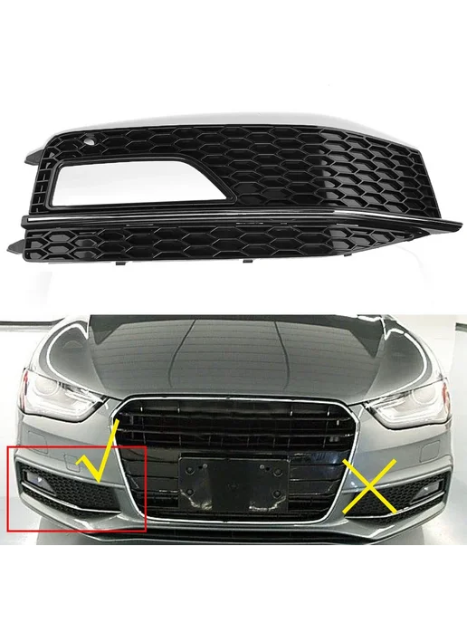 Нижняя решетка противотуманных фар Audi A4 B8 Right, вариант