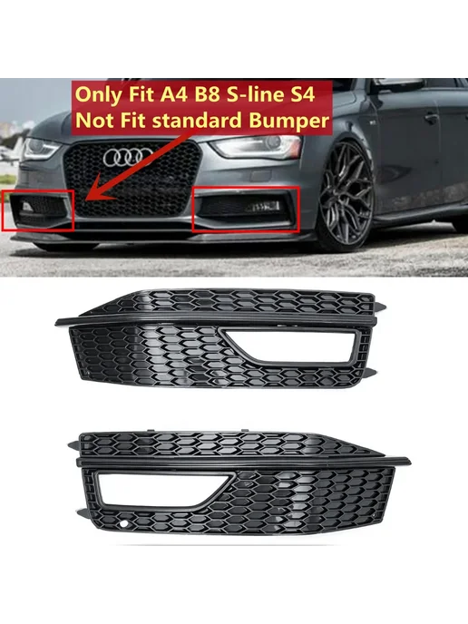 Нижняя решетка противотуманных фар Audi A4 B8 Right, вариант, фото 3