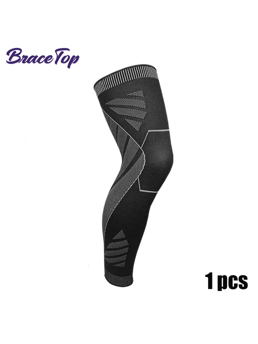 BraceTop Компрессионные рукава для ног L, черный