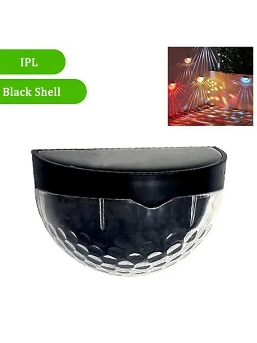 Нет бренда Солнечные светильники для забора Super-Cheese Black Shell-Co, черный