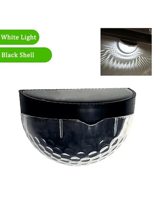 Нет бренда Солнечные светильники для забора Super-Cheese Black Shell-Co, 2 шт