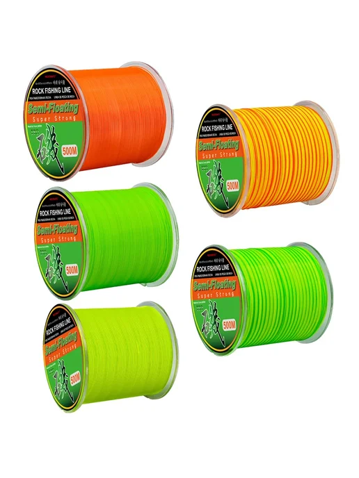 REDTOMATO нейлоновая рыболовная леска 2.5-0.25mm 500m orange, оранжевый, фото 2