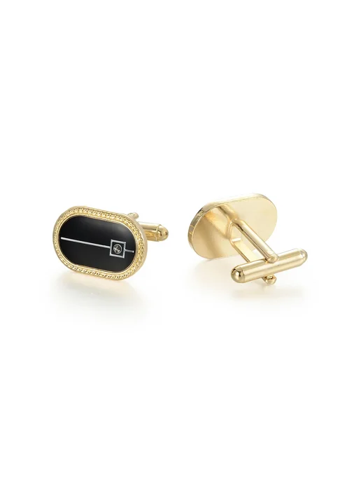 UJOY Мужские запонки и шпильки T0507023 in box, черный, фото 4