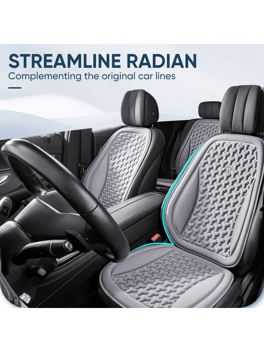 Karcle 3D дышащие чехлы на автомобильные сиденья Grey Front Seatx2, серый, фото 2