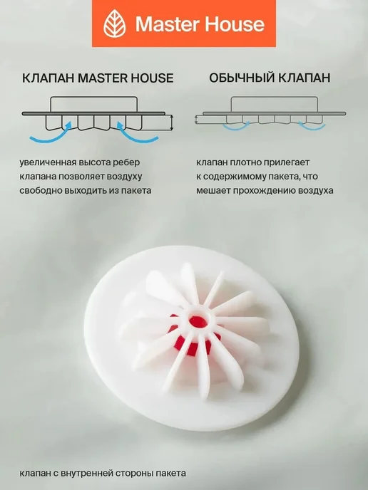 Вакуумные пакеты для одежды Master House 45x70 см 2 шт, 45x70 см, 2 шт, фото 5