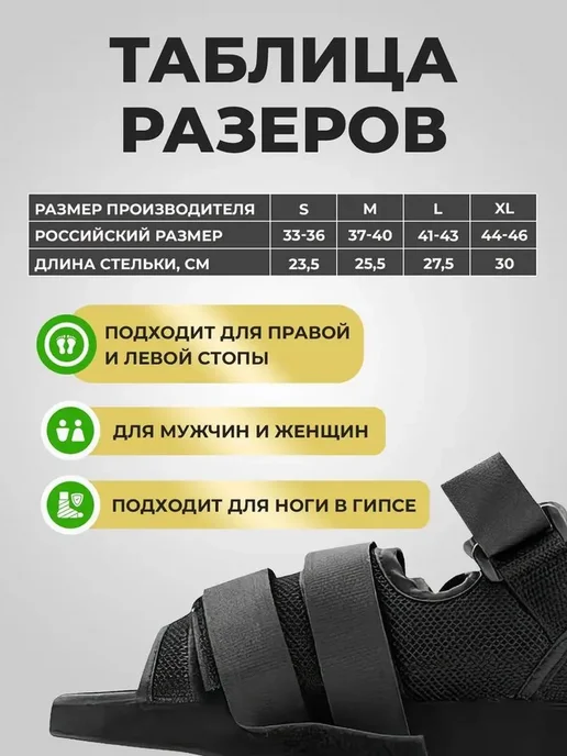 Барука обувь послеоперационная для лечения переломов стопы и, вариант, фото 3