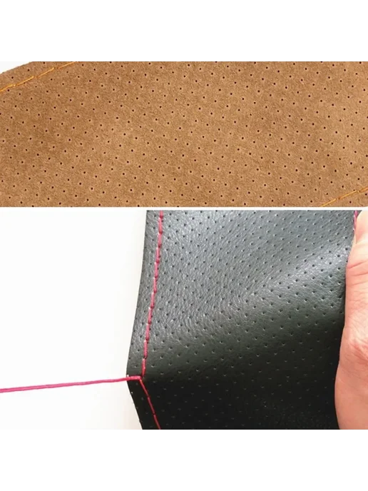 Черный чехол на руль 45 см, оплетка DIY, черный, фото 6