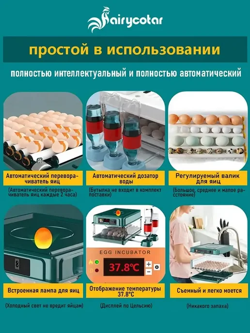 Мини-инкубатор яиц автоматический, вместимость 15 яиц, вариант, фото 6