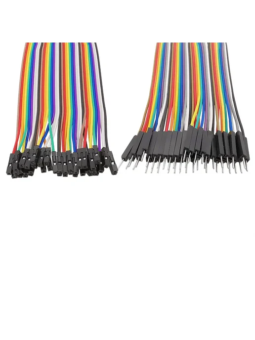FAST HDI PCB Провода Dupont Male to Male 20см, 40 Pin, Радужные, 2.54мм 20cm, фото 6